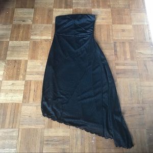 Fun sparkly asymmetrical black party dress